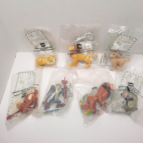 Disney Other - Vintage 1994 Disney Lion King Burger King 7 Figure Toy Set NIP